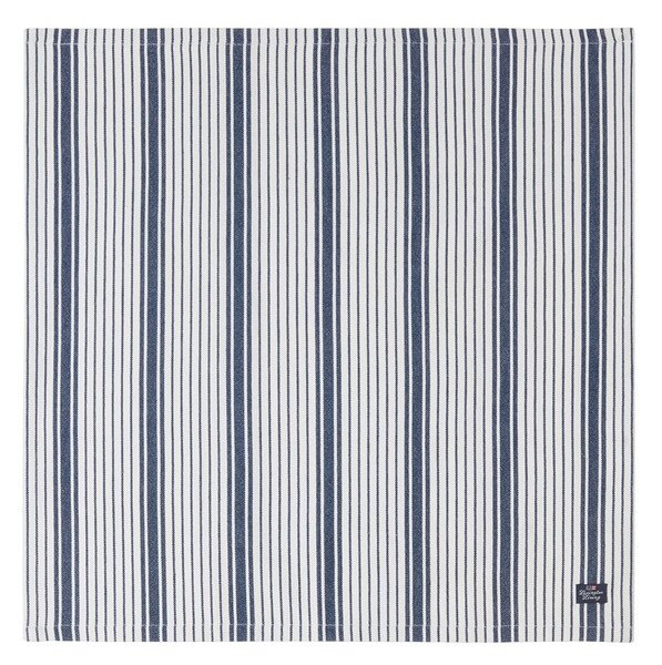 Lexington Striped Organic Cotton napkin 50x50 cm Navy