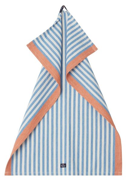 Lexington Striped Cotton Linen kitchen towel 50x70 cm Blue