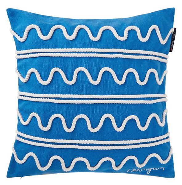 Lexington Rope Wave Cotton Canvas cushion cover 50x50 cm Blue