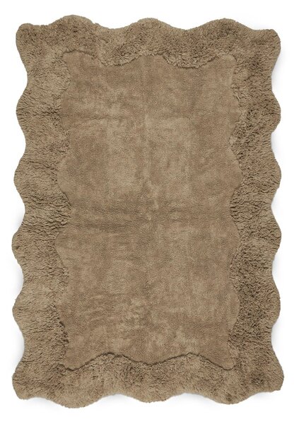 Boel & Jan Curly cotton rug 80x110 cm, Beige