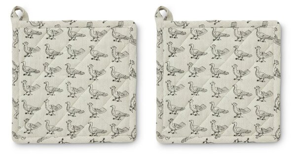 Boel & Jan Stina Pot Holder 20x20 cm 2-pack Beige