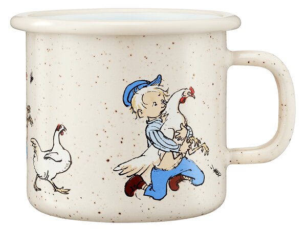 Muurla Emil in Lönneberga enamel mug 2.5 dl Cluck Cluck