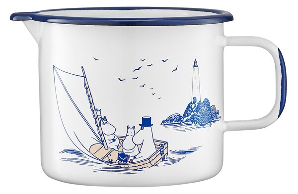 Muurla Moomin Enamel Jug 1.3L Sailors