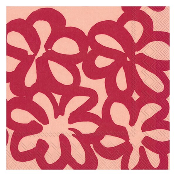 Marimekko Jättikukka napkins 33x33 cm 20-pack Rose