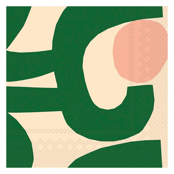 Marimekko Seppel napkins 33x33 cm 20-pack Green