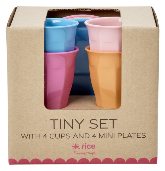 RICE Rice espresso cup melamine giftbox 4-pack Multicolor