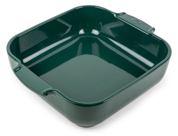 Peugeot Appolia ceramic dish 19x25 cm Forest green