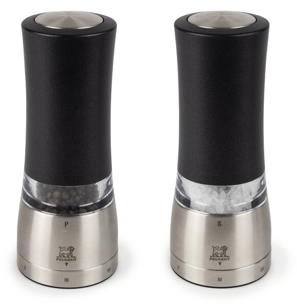 Peugeot Daman Electric Spice Mill 2-pack Black