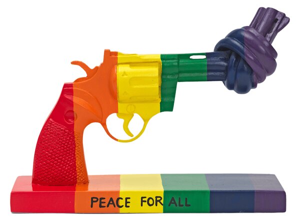 Non Violence Peace for All decoration 19 cm Multi