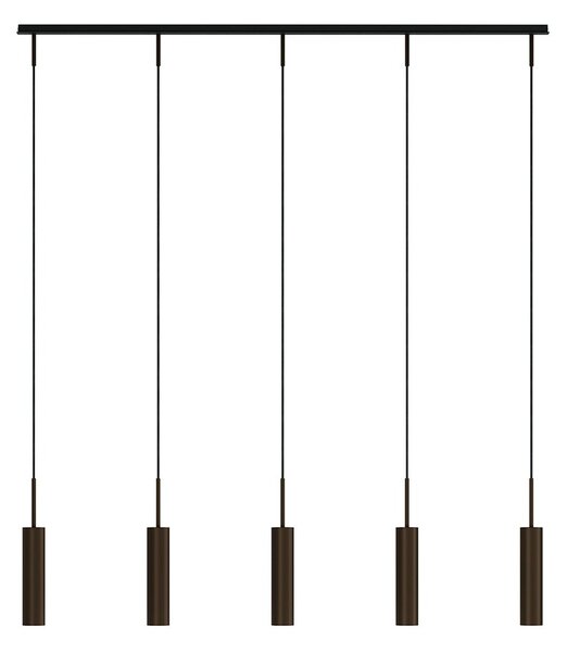 Audo Copenhagen Tubulaire rail pendant lamp 5 Anodized bronzed