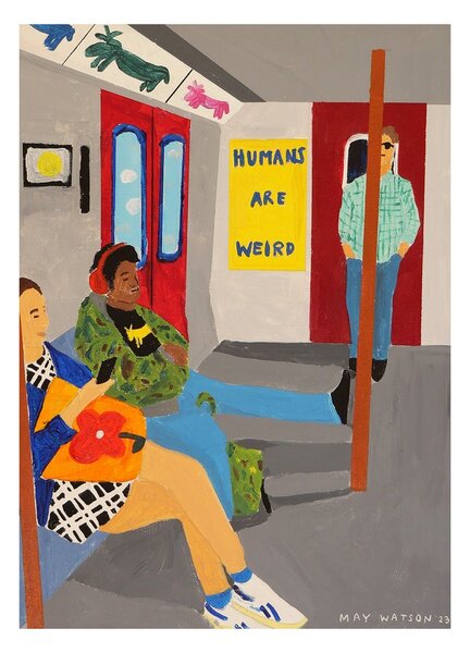 Paper Collective Humans Are Weird poster 50x70 cm