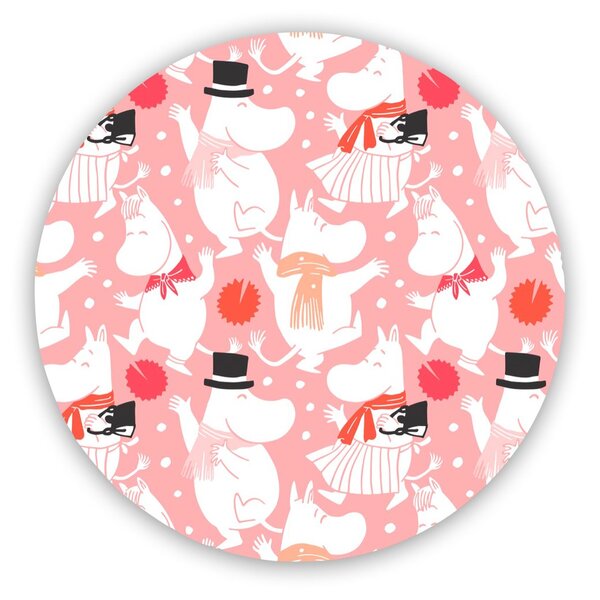 Opto Design Moomin celebration trivet Ø21 cm White-pink