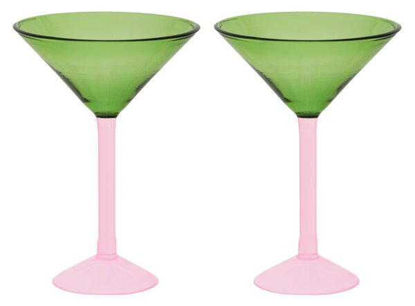 URBAN NATURE CULTURE Urban Nature Culture gift set martini glasses 2-pack Green