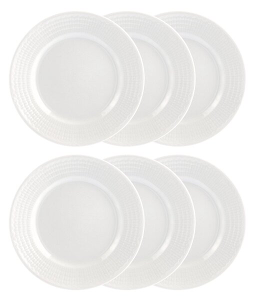 Rörstrand Swedish Grace side plate 17 cm, 6-pack snow (white) snow (white)