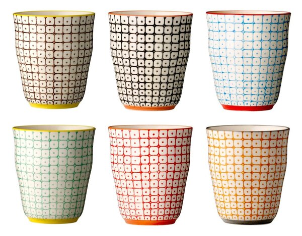 Bloomingville Carla mug 9.5 cm 6-pack multi