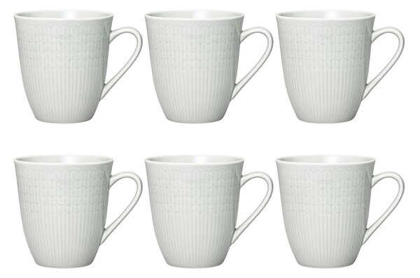 Rörstrand Swedish Grace mug large 6-pack Mist (grey) Mist (grey)