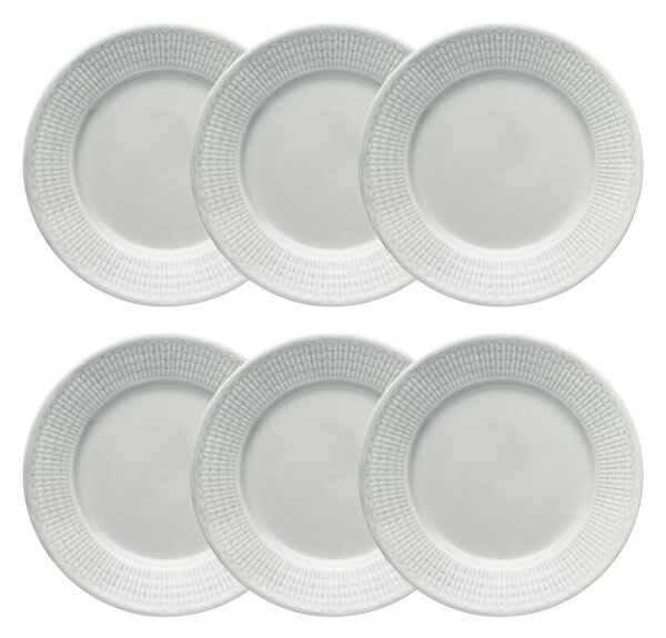 Rörstrand Swedish Grace side plate 6-pack Mist (grey) Mist (grey)