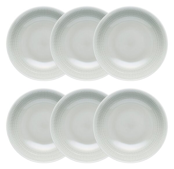 Rörstrand Swedish Grace deep plate 6-pack Mist (grey) Mist (grey)