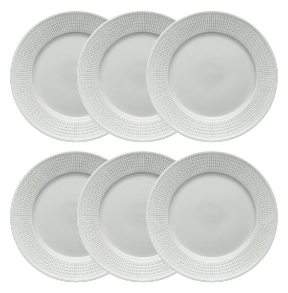 Rörstrand Swedish Grace plate Ø 27 cm 6-pack Mist (grey) Mist (grey)