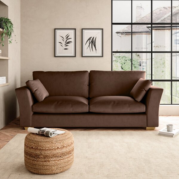 Blakeney Luxury Velvet 4 Seater Sofa Luxury Velvet Pinecone