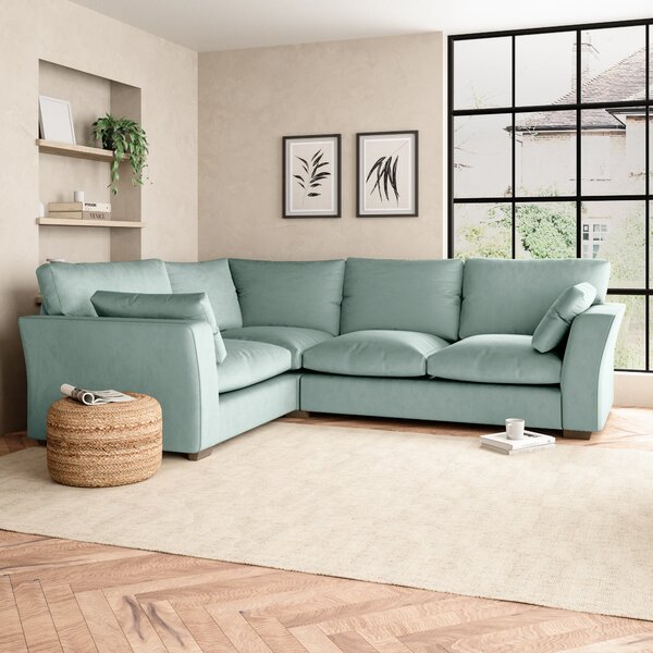 Blakeney Luxury Velvet Corner Sofa Luxury Velvet Lilypad