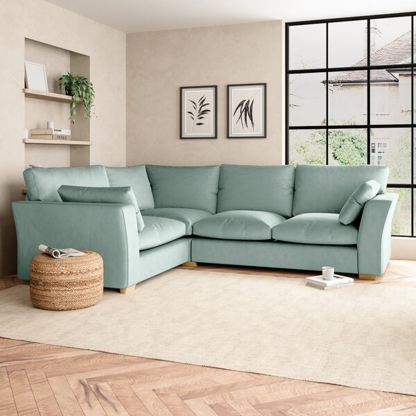 Blakeney Luxury Velvet Corner Sofa Luxury Velvet Lilypad