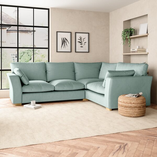 Blakeney Luxury Velvet Corner Sofa Luxury Velvet Lilypad