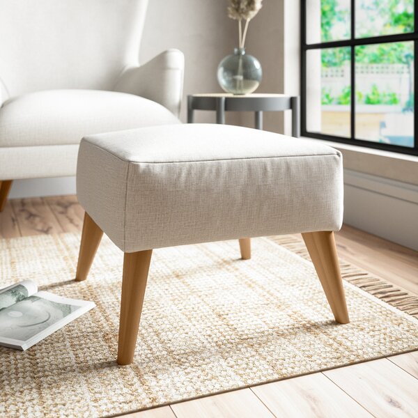 Marlow Textured Weave Footstool Textured Weave Sandstone