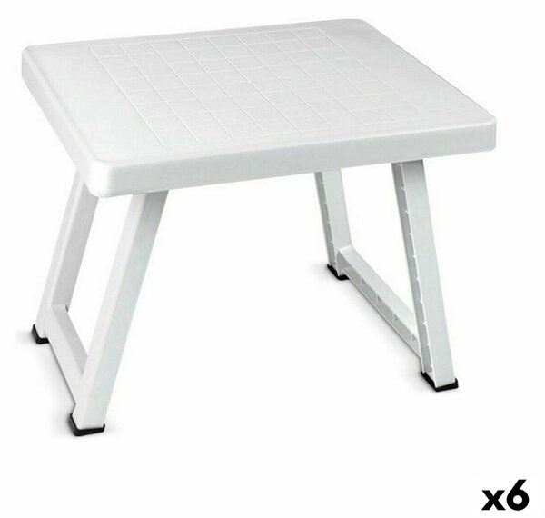 Small Side Table Confortime Foldable Plastic 51 x 40 x 40 cm (6 Units)