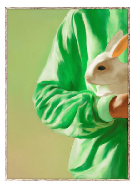 Paper Collective White Rabbit poster 50x70 cm