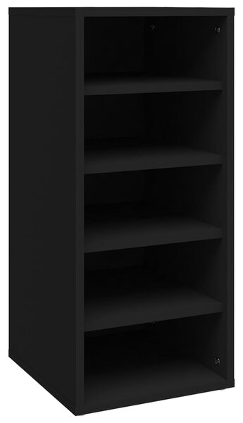 Shoe Cabinet Black 31.5x35x70 cm Engineered Wood