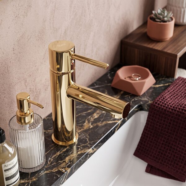 Bathroom faucet Rea Tess Gold Low