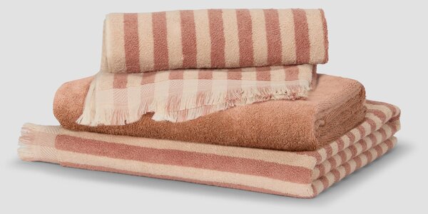 Sand Shell Cotton Towel Duo | Hand Towel x Facecloth | Piglet in Bed