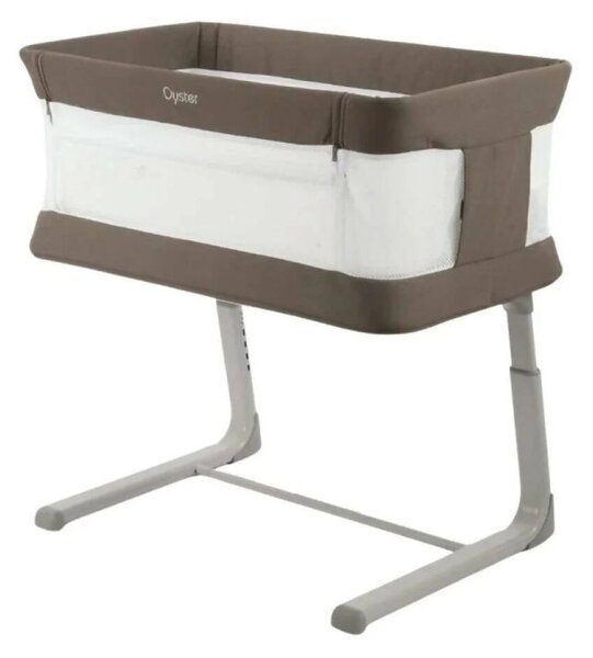 Oyster Wiggle Crib Co-Sleeper - Mink