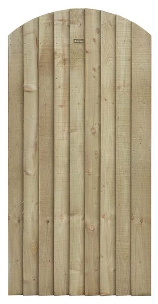Fryeburg Wooden Garden Arch Top Gate In Sawn