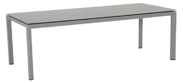 Draper Large Stone Rectangular Garden Dining Table In Sand