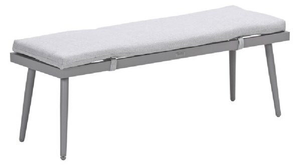 Barrie Aluminium Garden Seating Bench With Cushion In Taupe
