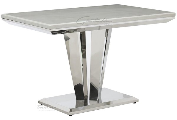 Richmond Marble Rectangular Dining Table In White