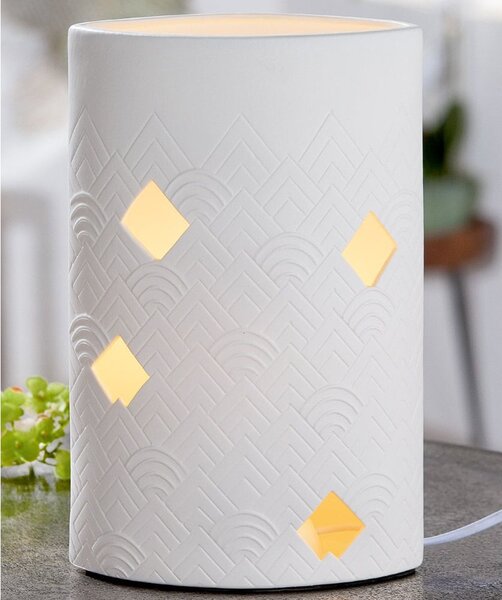 Allston Tall Porcelain Table Lamp In White