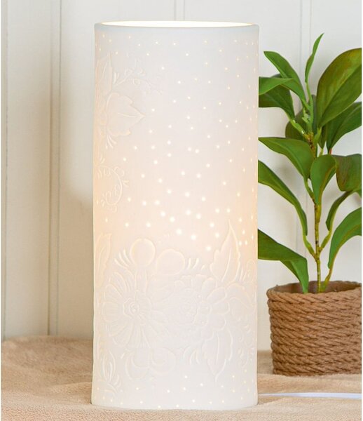 Allegan Large Porcelain Table Lamp In White