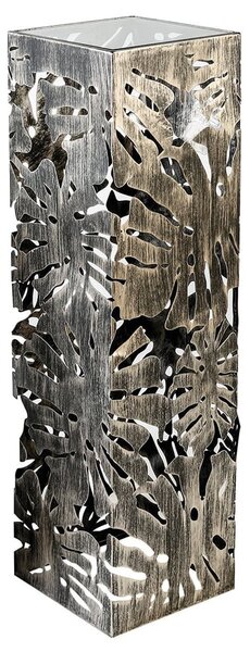 Burleson Large Glass Metal Decorative Pillar In Bronze