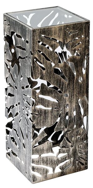 Burleson Small Glass Metal Decorative Pillar In Bronze