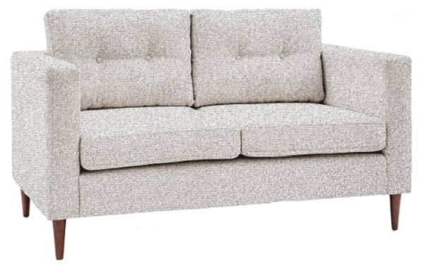 Wantagh Fabric 2 Seater Sofa With Oak Legs In Light Grey