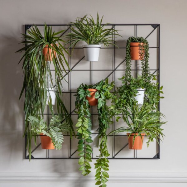 Cherokee Metal Greenery Pots Wall In Terracotta