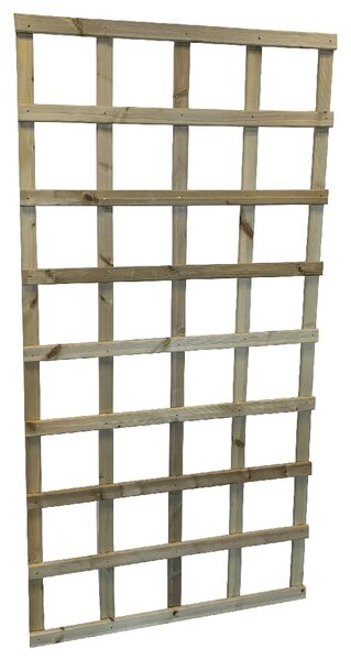 Helsinki Large Wooden Garden Trellis In Natural 6FT