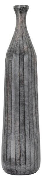 Exeter Large Aluminium Bottle Vase In Antique Grey