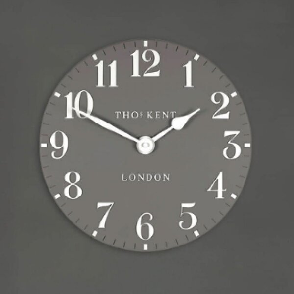 Chantilly Medium Metal Mantel Clock In Dolphine