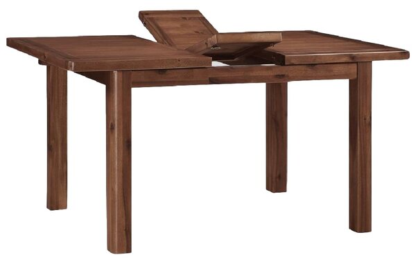Areli Small Wooden Extending Dining Table In Dark Brown