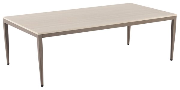Palmerton Ceramic Rectangular Coffee Table In Matt Latte