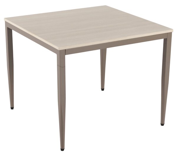 Palmerton Ceramic Square End Table In Matt Latte